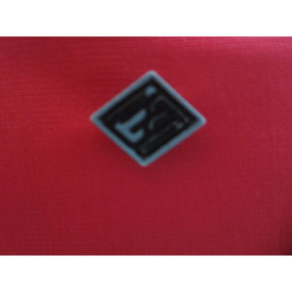 VINTAGE Y2K ENYCO RED TRACK JACKET STRIPED KNIT COLLAR, CUFFS SIZE XL PERFECT - Picture 2 of 7